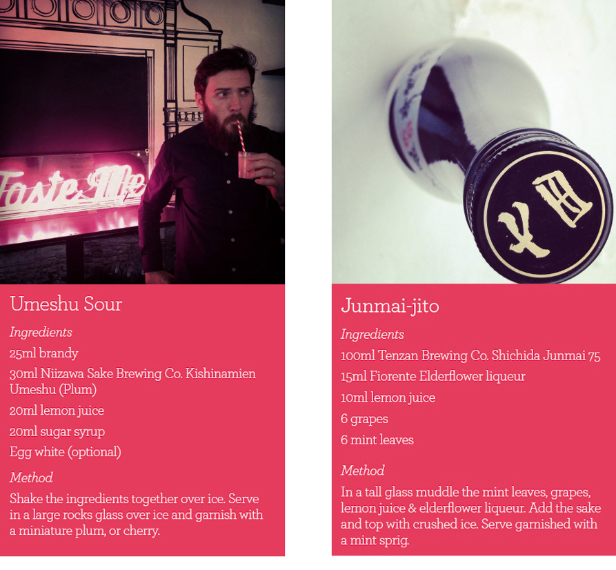 Sake Cocktails by Giles Looker (Soulshakers)